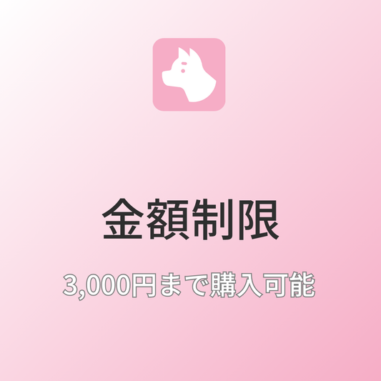 [デモ] 合計3,000円まで購入できる金額制限