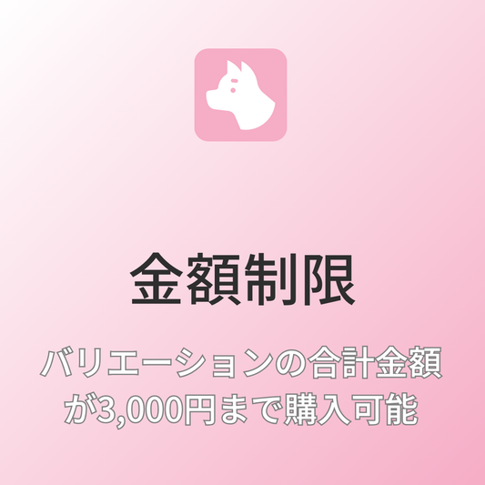 [デモ] クーポン割引後の合計が2,000円以上で購入できる金額制限